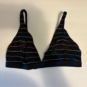 Parade Multicolor Striped Black Bralette M